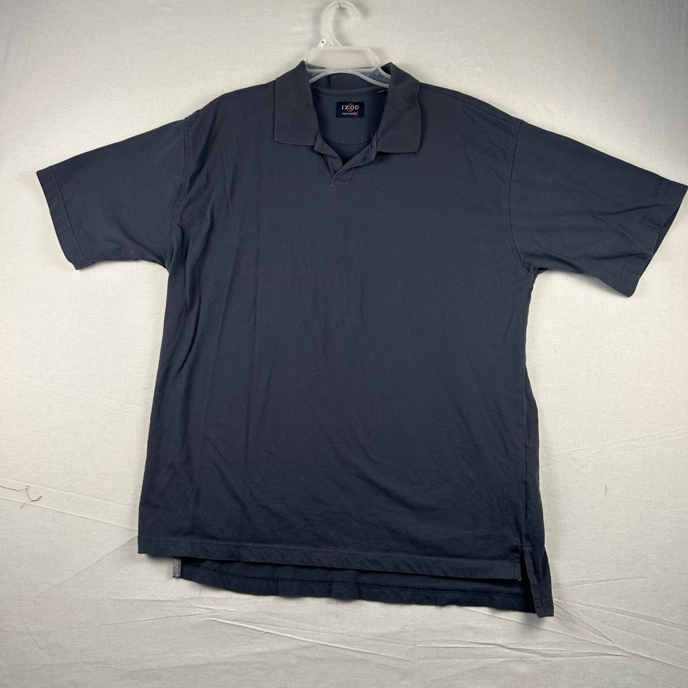 IZOD PerformX Mens S Charcoal Gray Short Sleeve Cotton Polo Shirt 4473220-760